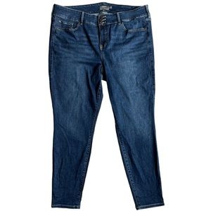 Torrid Womens Super Soft Jeggings Blue Dark Washed 22T